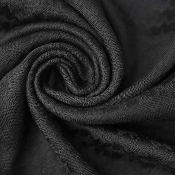 ⚡Men Black / 2pack 100% Cotton Military Shemagh Desert Keffiyeh Scarf Wrap - Picture 5 of 8